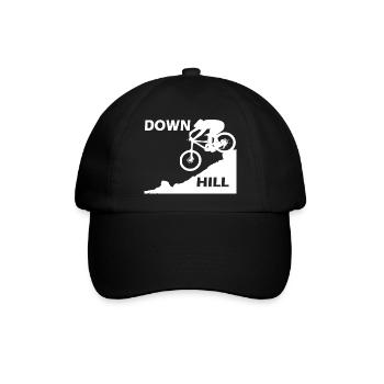 Downhill - Baseballkappe - Schwarz/Schwarz - Vorne