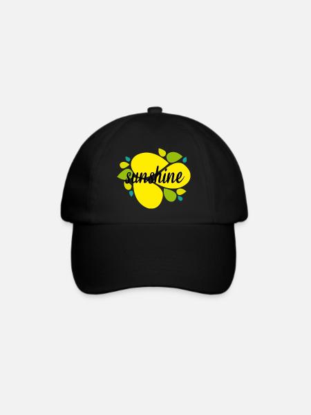sunshine - Baseballkappe - Schwarz/Schwarz