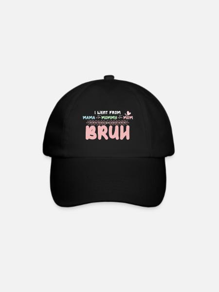Ich ging von Mama zu Mama zu Mama zu Bruh lustig - Baseballkappe - Schwarz/Schwarz