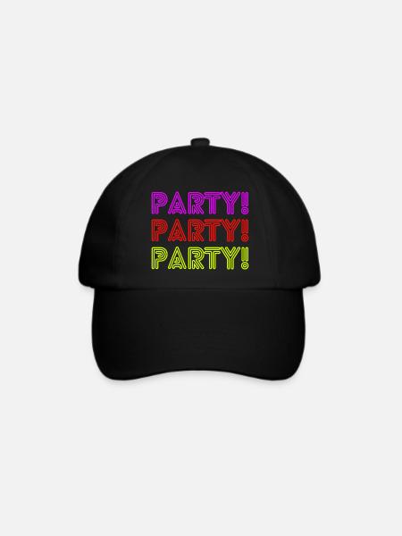Party 1 - Baseballkappe - Schwarz/Schwarz