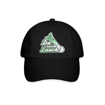 Du mich Lauch - Baseballkappe - Schwarz/Schwarz - Vorne