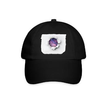 Zerrissenes Papier - Universum - Baseballkappe - Schwarz/Schwarz - Vorne