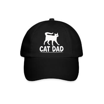 Cat Dad Father es Day Best Cat Dad Ever - Baseballkappe - Schwarz/Schwarz - Vorne
