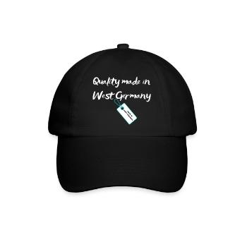 Qualität aus Westdeutschland - Baseballkappe - Schwarz/Schwarz - Vorne