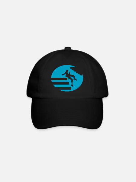 Bouldern Klettern Climbing - Baseballkappe - Schwarz/Schwarz