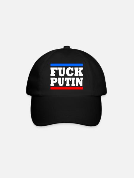 Fuck putin - Baseballkappe - Schwarz/Schwarz