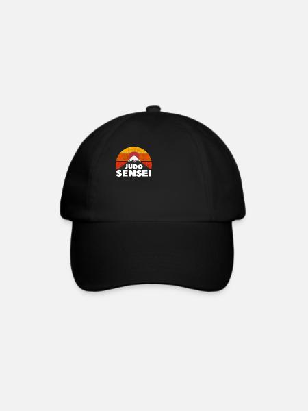 Judo Sensei - Judo Geschenkidee - Baseballkappe - Schwarz/Schwarz