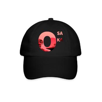 Osaka - Baseballkappe - Schwarz/Schwarz - Vorne