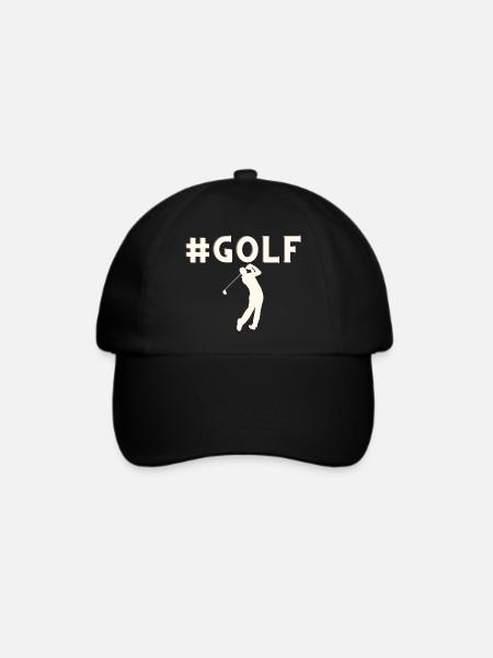 golf - Baseballkappe - Schwarz/Schwarz