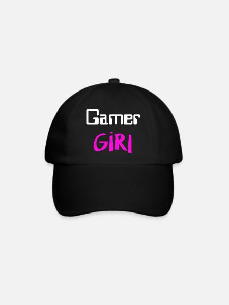 Gamer Girl - Baseballkappe - Schwarz/Schwarz