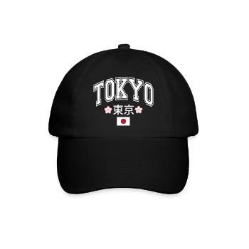 Tokio - Baseballkappe - Schwarz/Schwarz - Vorne