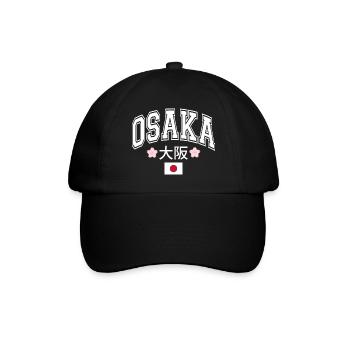 Osaka - Baseballkappe - Schwarz/Schwarz - Vorne