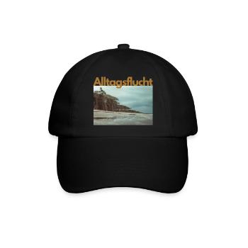 Alltagsflucht Strand - Baseballkappe - Schwarz/Schwarz - Vorne