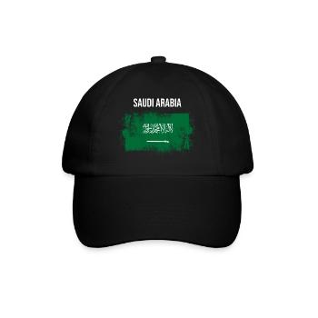 Saudi-Arabien - Baseballkappe - Schwarz/Schwarz - Vorne