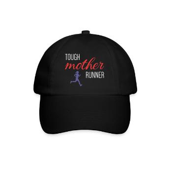 Tough Mother Runner - Baseballkappe - Schwarz/Schwarz - Vorne