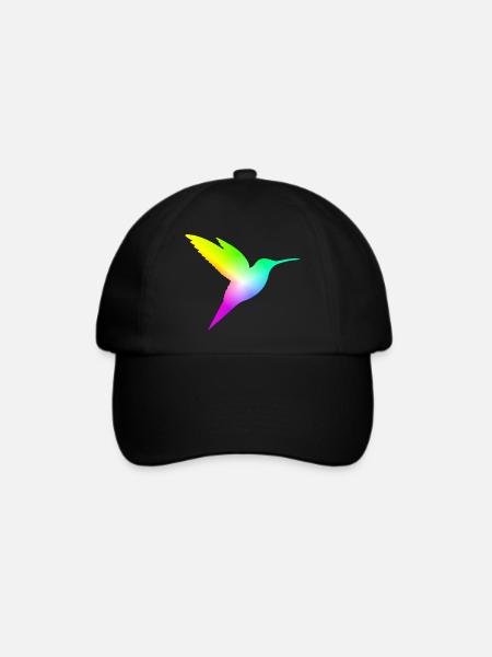 Gradient Bird - Baseballkappe - Schwarz/Schwarz