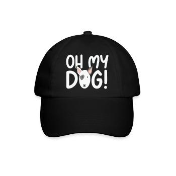 Oh my Dog Funny Animal Puns - Baseballkappe - Schwarz/Schwarz - Vorne