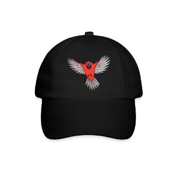 Kardinal - Baseballkappe - Schwarz/Schwarz - Vorne