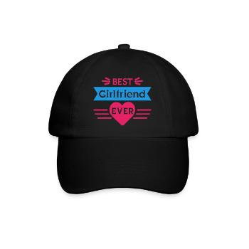 BESTE FREUNDIN ALLER ZEITEN - Baseballkappe - Schwarz/Schwarz - Vorne
