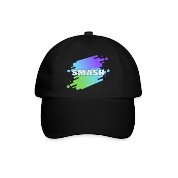 smash - Baseballkappe - Schwarz/Schwarz - Vorne