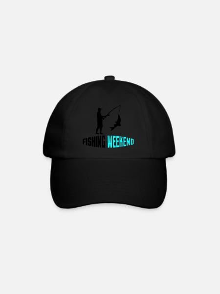 fishing weekend 002 - Baseballkappe - Schwarz/Schwarz