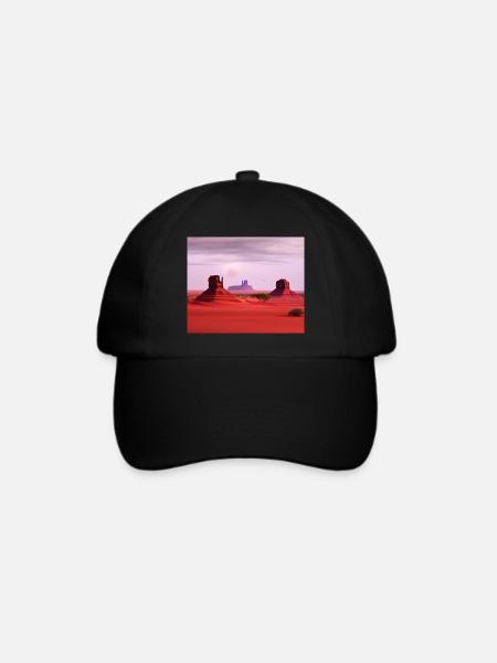 Monument Valley - Baseballkappe - Schwarz/Schwarz