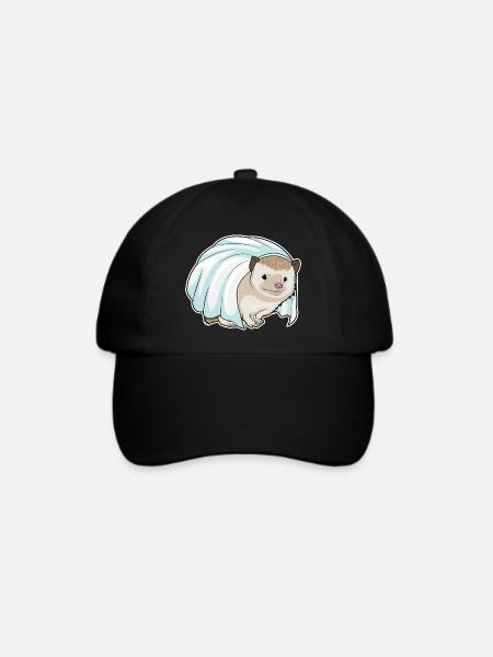 Igel Braut Schleier Hochzeit - Baseballkappe - Schwarz/Schwarz