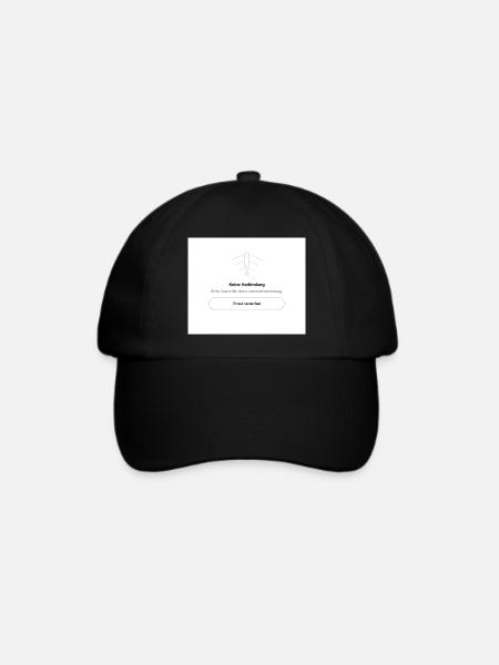 Keine Verbindung - Baseballkappe - Schwarz/Schwarz