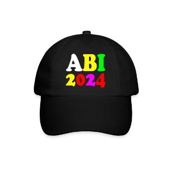 Abi 2024 - Baseballkappe - Schwarz/Schwarz - Vorne