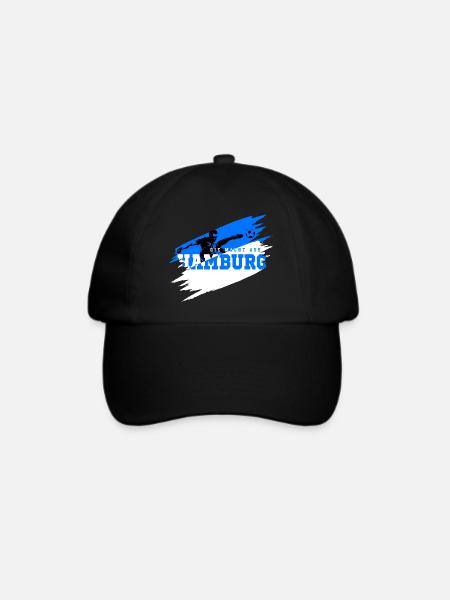 Fußball Hamburg Norden Fan - Baseballkappe - Schwarz/Schwarz
