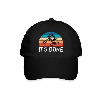 Er ist beschlossen vintage sunset - Baseballkappe - Schwarz/Schwarz - Vorne