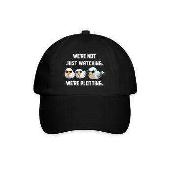 Wir schauen nicht nur Wir schmieden Pläne - Baseballkappe - Schwarz/Schwarz - Vorne