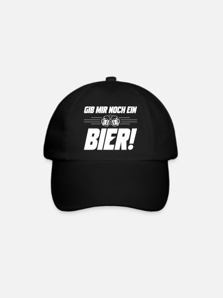 Noch ein Bier Spruch - Baseballkappe - Schwarz/Schwarz