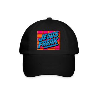Jesus-Freak - Baseballkappe - Schwarz/Schwarz - Vorne