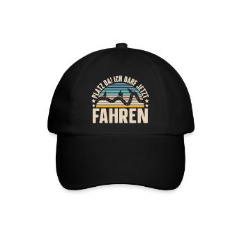 Führerschein bestanden Fahrprüfung Fahranfänger - Baseballkappe - Schwarz/Schwarz - Vorne
