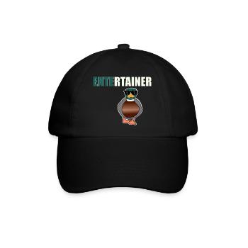 Entertainer Ente - Baseballkappe - Schwarz/Schwarz - Vorne