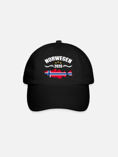 Norwegen Angeltour 2026 - Baseballkappe - Schwarz/Schwarz