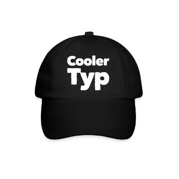 COOLER TYP - Baseballkappe - Schwarz/Schwarz - Vorne