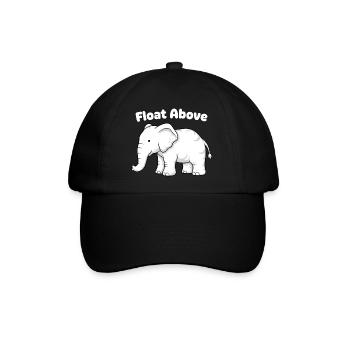 Float Above Elephant - Baseballkappe - Schwarz/Schwarz - Vorne