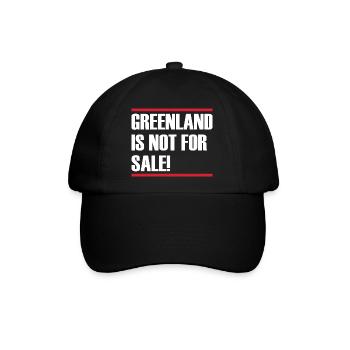 Greenland Is Not For Sale - Baseballkappe - Schwarz/Schwarz - Vorne