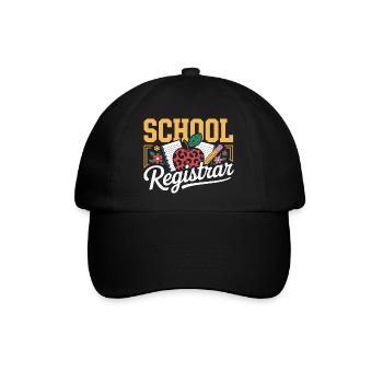 Schulsekretärin Organisation Und Wertschätzung - Baseballkappe - Schwarz/Schwarz - Vorne