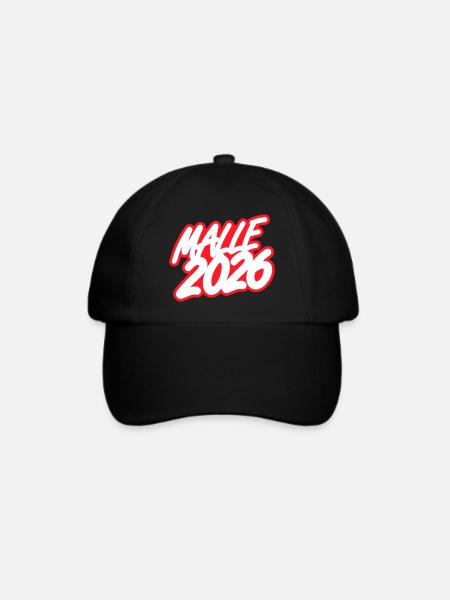 Malle 2026 - Baseballkappe - Schwarz/Schwarz