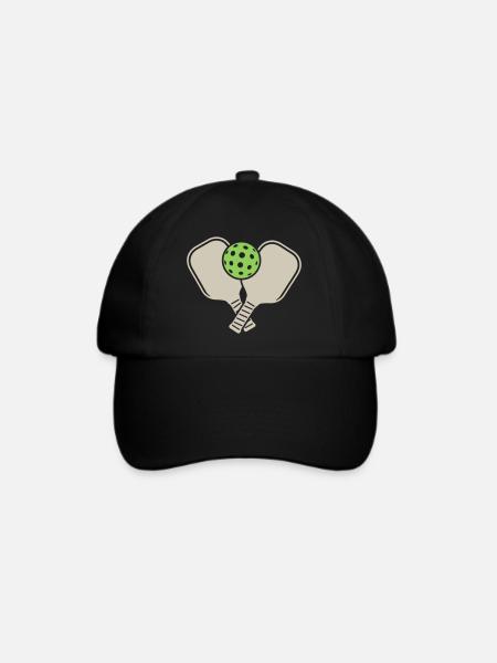 Pickleball - Baseballkappe - Schwarz/Schwarz