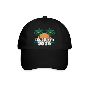 Teneriffa 2026 - Baseballkappe - Schwarz/Schwarz - Vorne