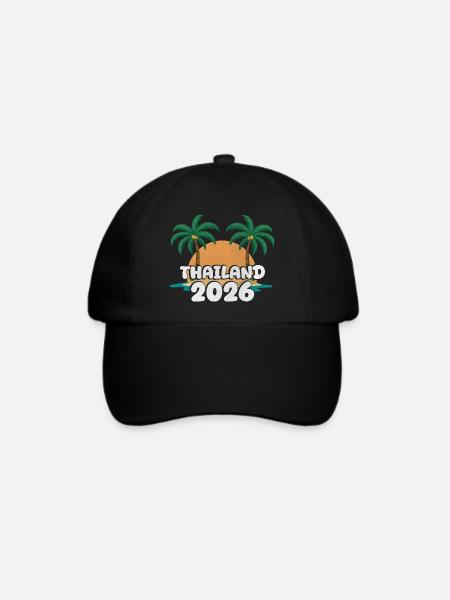 Thailand 2026 - Baseballkappe - Schwarz/Schwarz