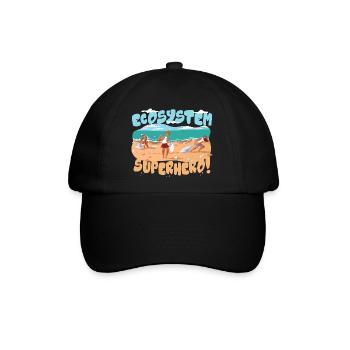 Ökologe Ökologie - Baseballkappe - Schwarz/Schwarz - Vorne