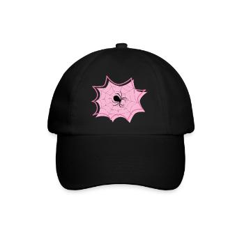Spinne - Baseballkappe - Schwarz/Schwarz - Vorne