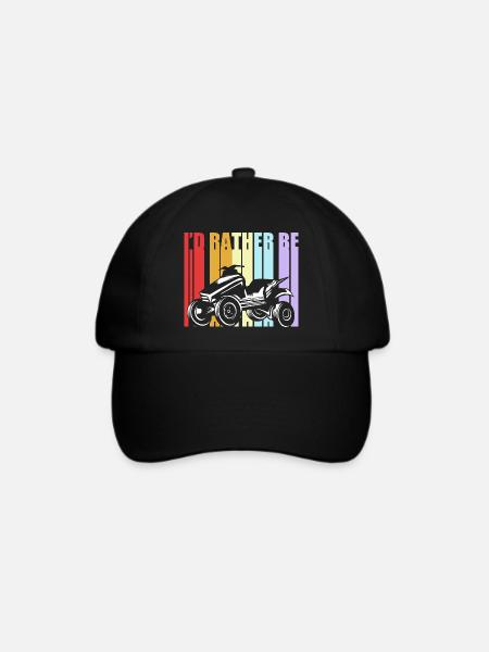 Quad - Baseballkappe - Schwarz/Schwarz