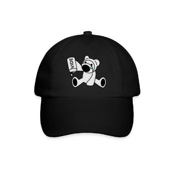 Bärenjunge - Baseballkappe - Schwarz/Schwarz - Vorne