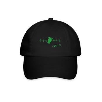 Turtle - Baseballkappe - Schwarz/Schwarz - Vorne